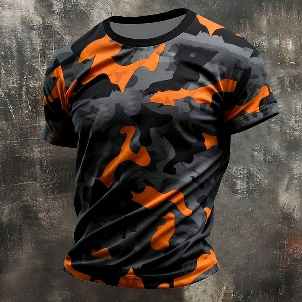 Table Tennis Jersey Butterfly - Men's Camo Camouflage 3D T-shirt Fashion