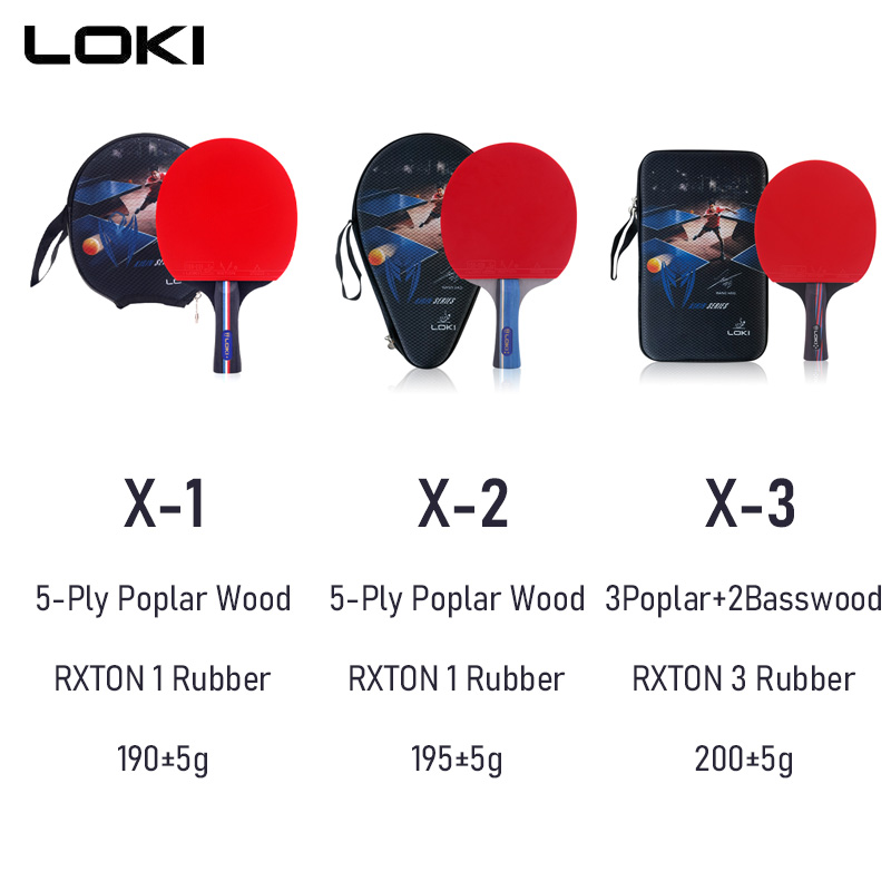 LOKI Table Tennis Racket X Ser - đánh giá và giá Table Tennis Bat Butterfly