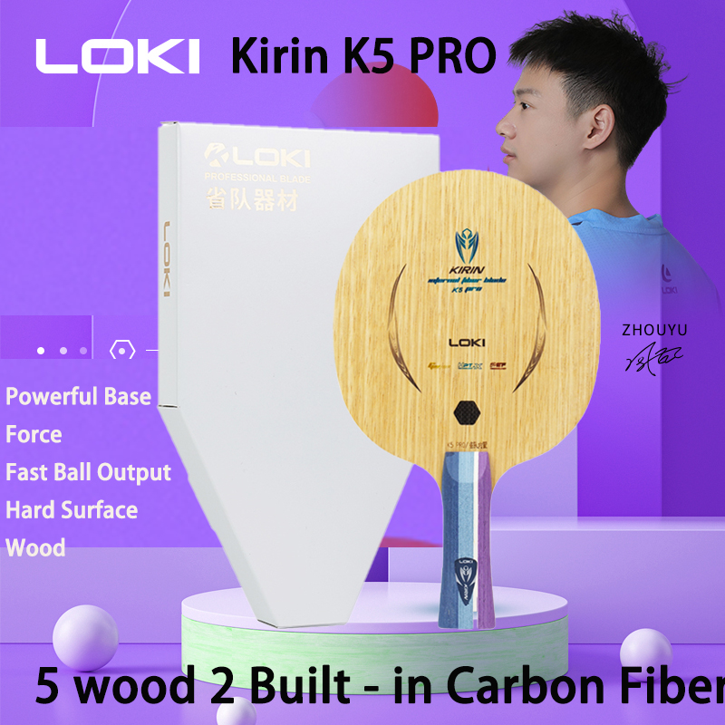 LOKI Kirin K5 PRO 5 Wood 2 Inb - đánh giá và giá Table Tennis Bat Butterfly