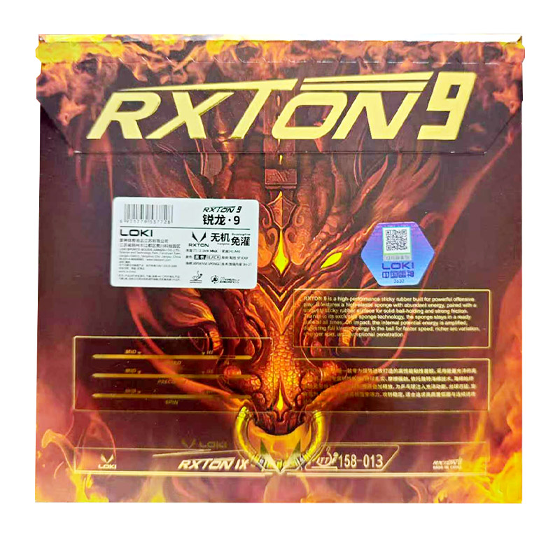 LOKI RXTON 9 Table Tennis Rubb - đánh giá và giá Table Tennis Loki