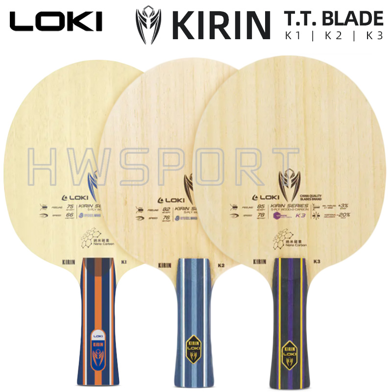 LOKI Kirin K1 K2 K3 Table Tenn - đánh giá và giá Table Tennis Bat Butterfly