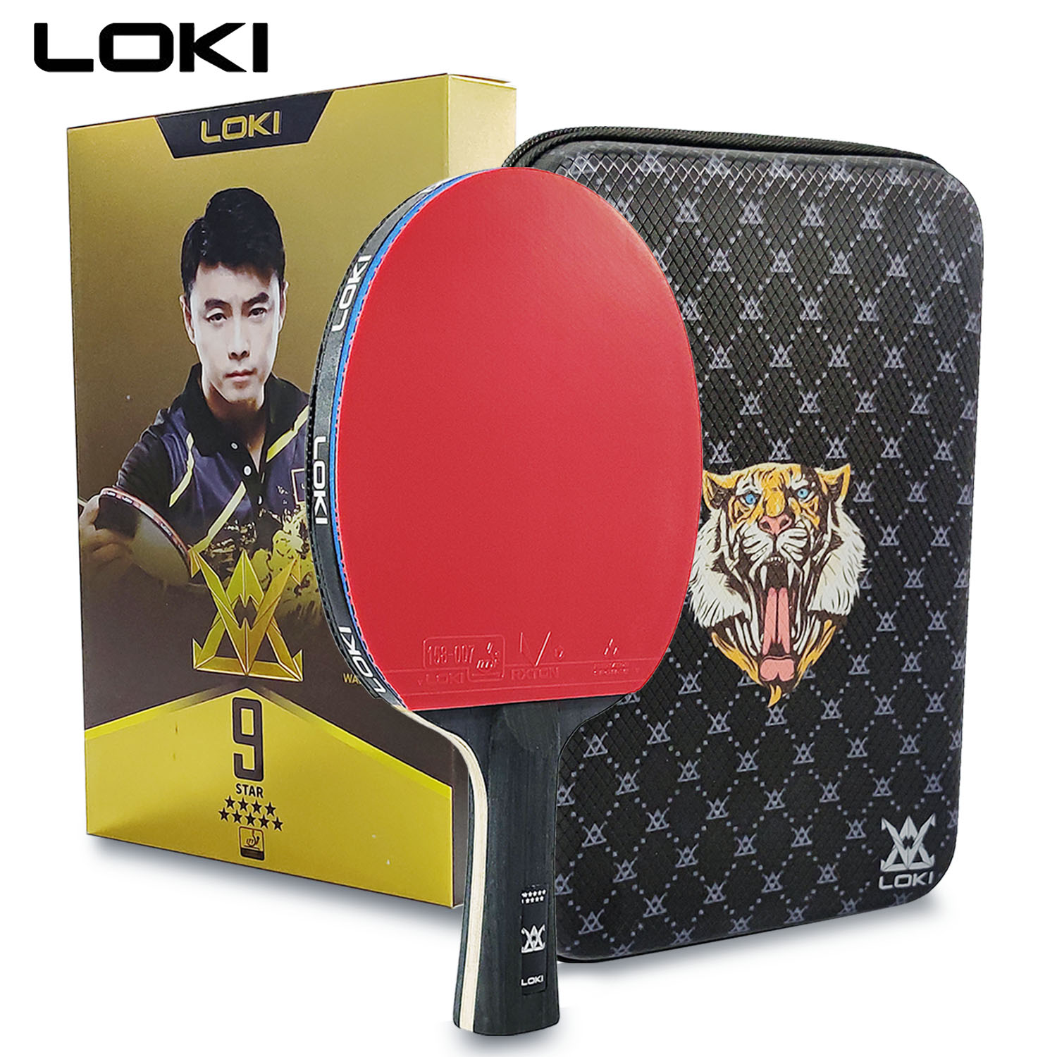 LOKI 9 Star Table Tennis Racke - đánh giá và giá Table Tennis Bat Butterfly