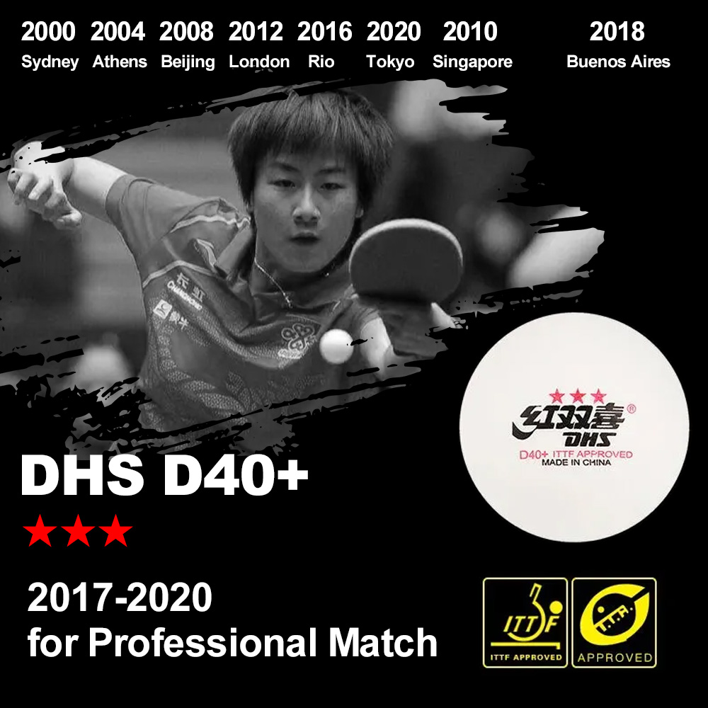 DHS D40+ DJ40+ Ping Pong Balls - đánh giá và giá Table Tennis How To Play
